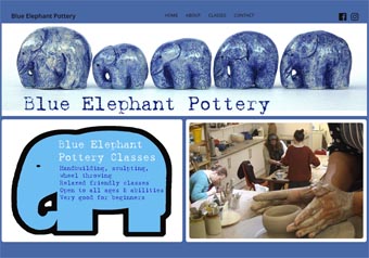 blueelephantpottery.co.uk website