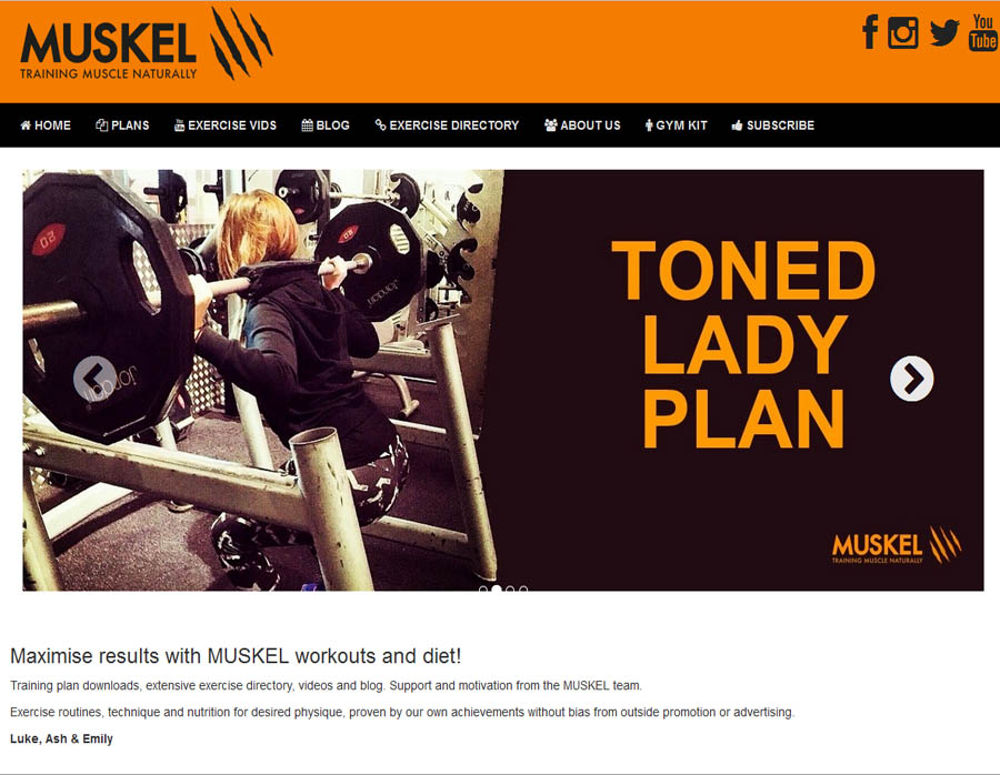 Muskel.co.uk website